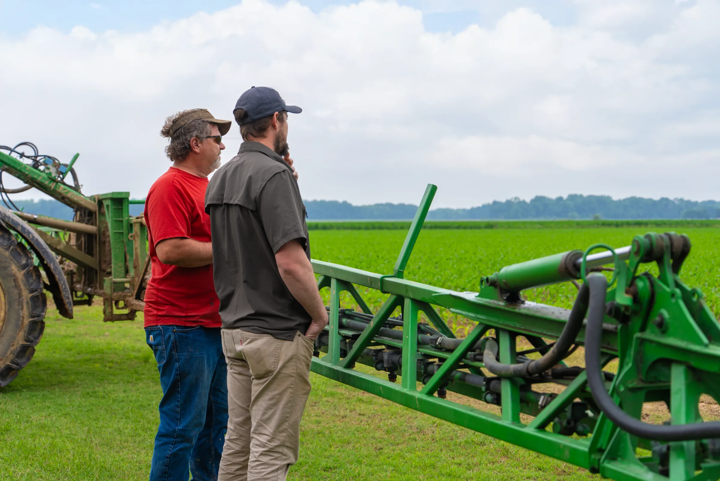 Farmers in field