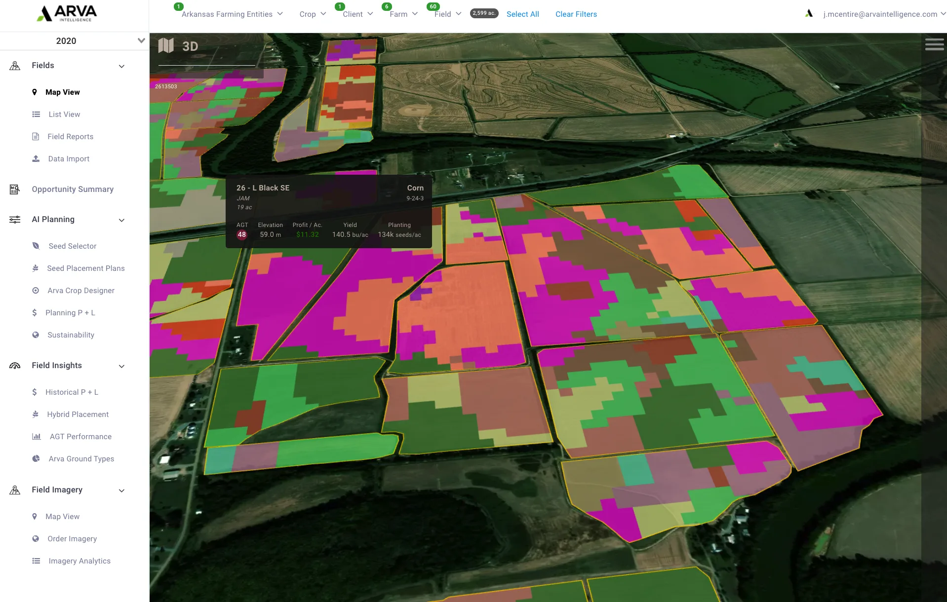 Environmental outcomes map