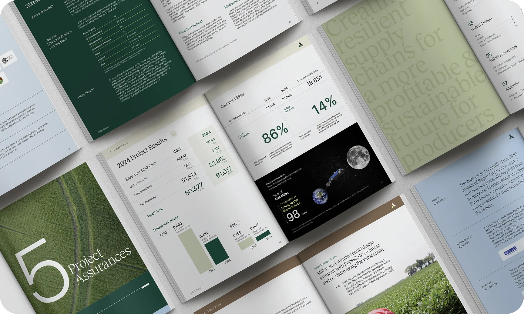 Relatórios de resultados e documentos de garantia do projeto Arva